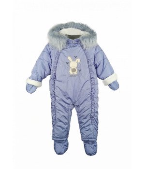Комбинезон с натуральным мехом PETIT LAPIN