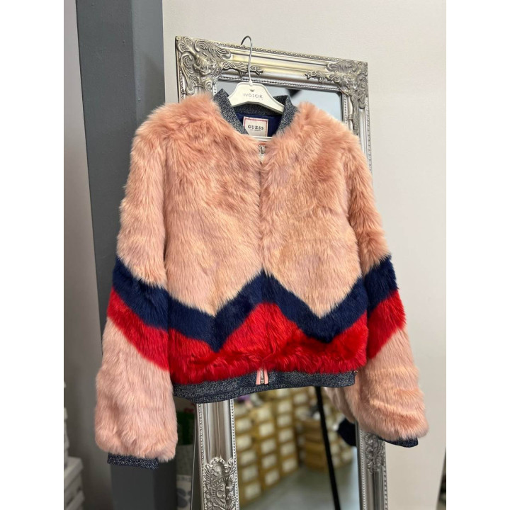 Куртка з шучного хутра бренду Guess