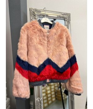 Куртка з шучного хутра бренду Guess